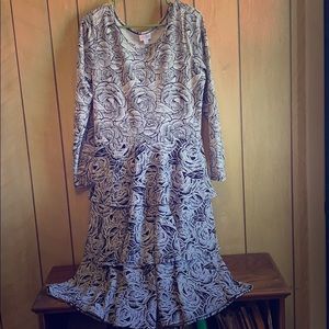 Lularoe Georgia black and white floral women’s xl